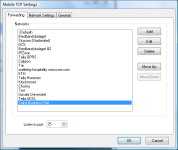 MobileTCP Forwarding Settings